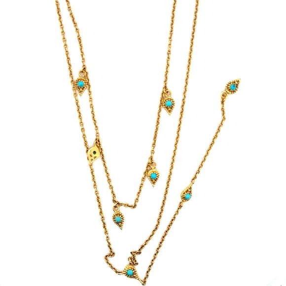 Turquoise Layered Necklace - Picture 1 of 6